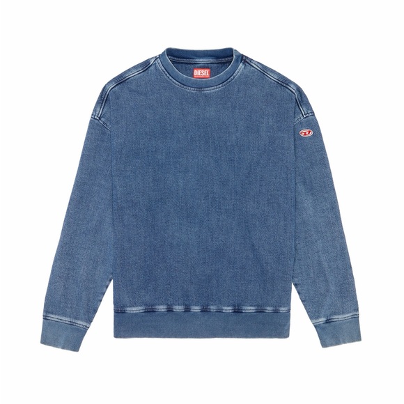 Diesel D-Krib Track Denim Sweatshirt